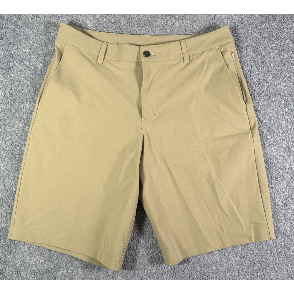 Lululemon Men's Commission Shorts Relaxed Warpstreme 11" Khaki M7A83S Size 32